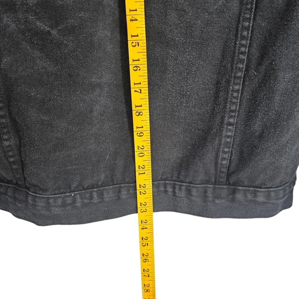 Maximos USA by R&B Denim Jacket Mens‎ Black Trucker Jean Jacket Detachable Hood